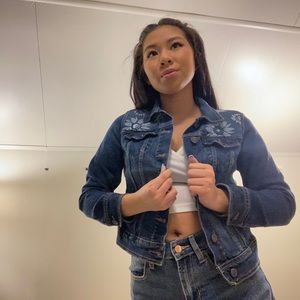 Custom old navy jean jacket